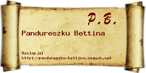Pandureszku Bettina névjegykártya