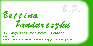 bettina pandureszku business card